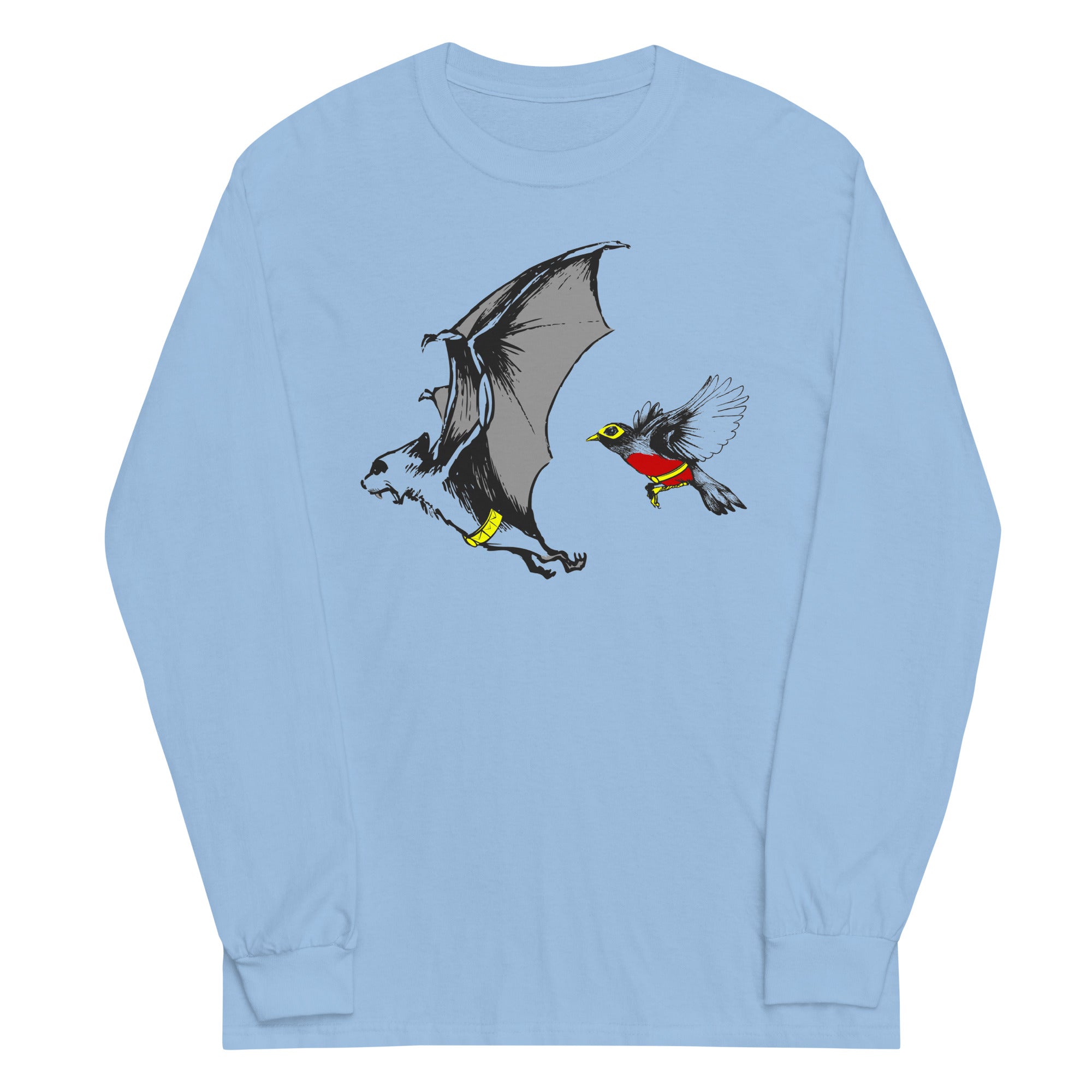 Bat and Robin - Adult & Kids T-Shirts, Sweatshirts & Hoodies apparel design preview 1