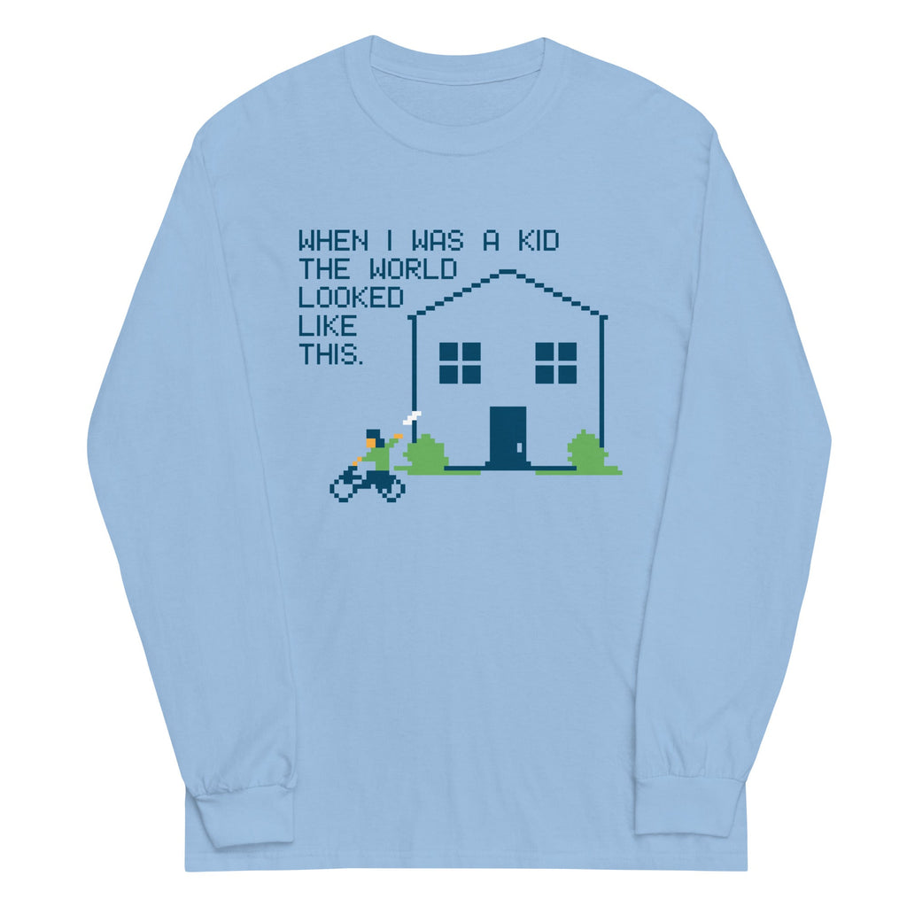When I Was A Kid The World - Adult & Kids T-Shirts, Sweatshirts & Hoodies apparel design preview 1