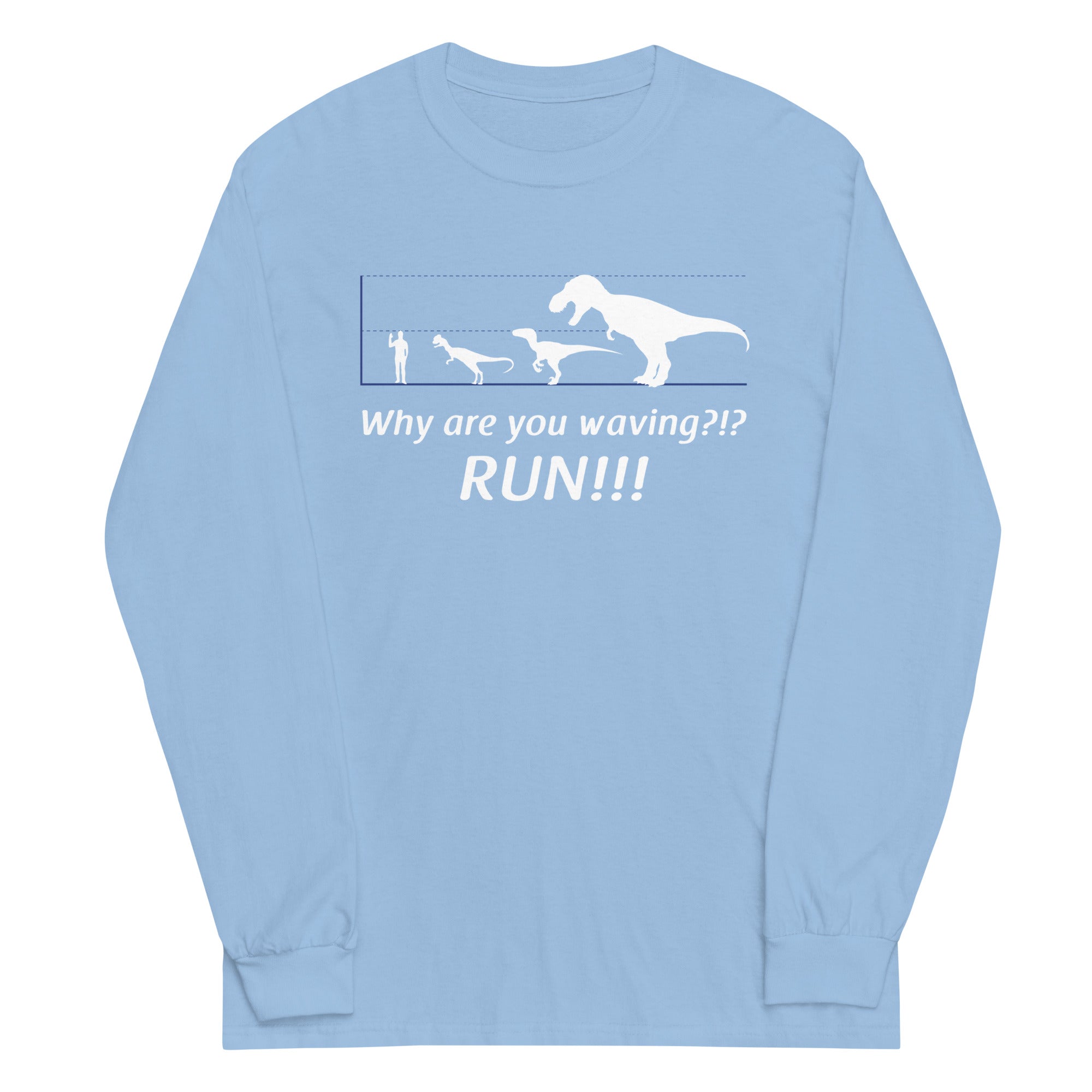 Why Are You Waving? Run! - Adult & Kids T-Shirts, Sweatshirts & Hoodies apparel design preview 1
