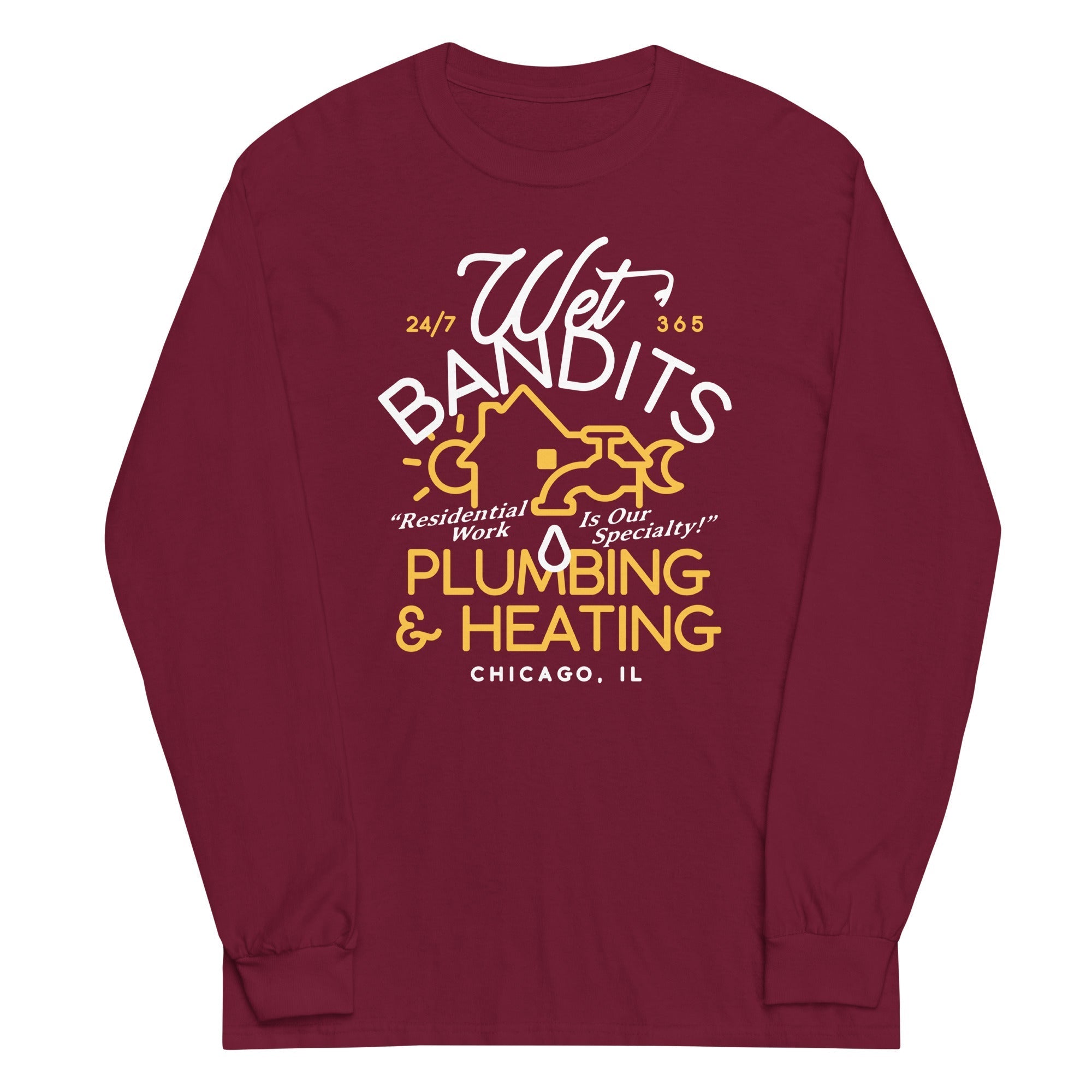 Wet Bandits Plumbing Heating - Adult & Kids T-Shirts, Sweatshirts & Hoodies apparel design preview 1