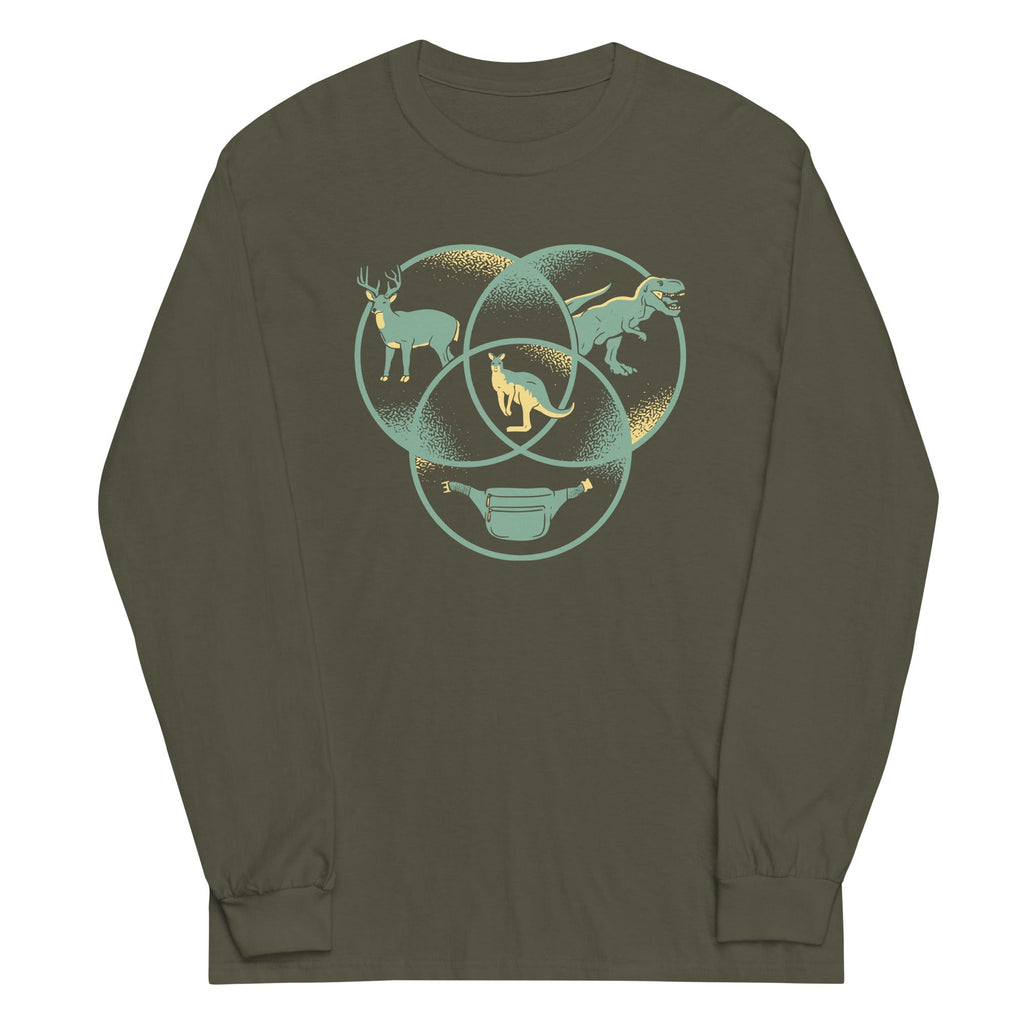 Kangaroo Venn Diagram - Adult & Kids T-Shirts, Sweatshirts & Hoodies apparel design preview 1