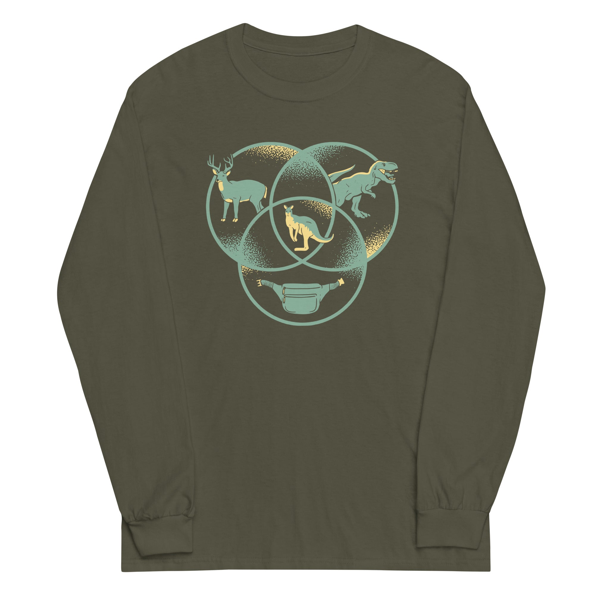Kangaroo Venn Diagram - Adult & Kids T-Shirts, Sweatshirts & Hoodies apparel design preview 1