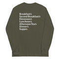 Typical Daily Meals - Adult & Kids T-Shirts, Sweatshirts & Hoodies apparel design preview 1