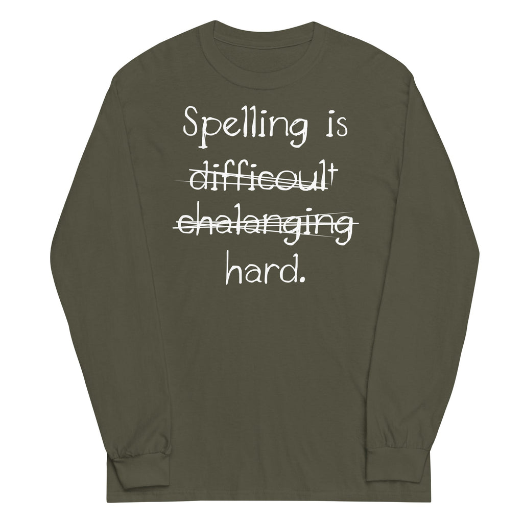 Spelling Is Hard - Adult & Kids T-Shirts, Sweatshirts & Hoodies apparel design preview 1