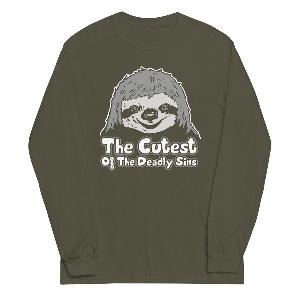 Sloth, The Cutest Of Deadly Sins - Adult & Kids T-Shirts, Sweatshirts & Hoodies apparel design preview 1