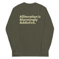 Alliteration Is Alarmingly Addictive - Adult & Kids T-Shirts, Sweatshirts & Hoodies apparel design preview 1