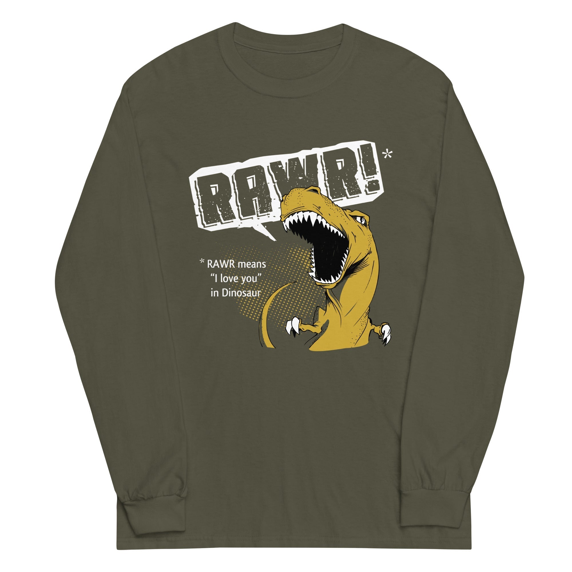 Rawr Means I Love You - Adult & Kids T-Shirts, Sweatshirts & Hoodies apparel design preview 1