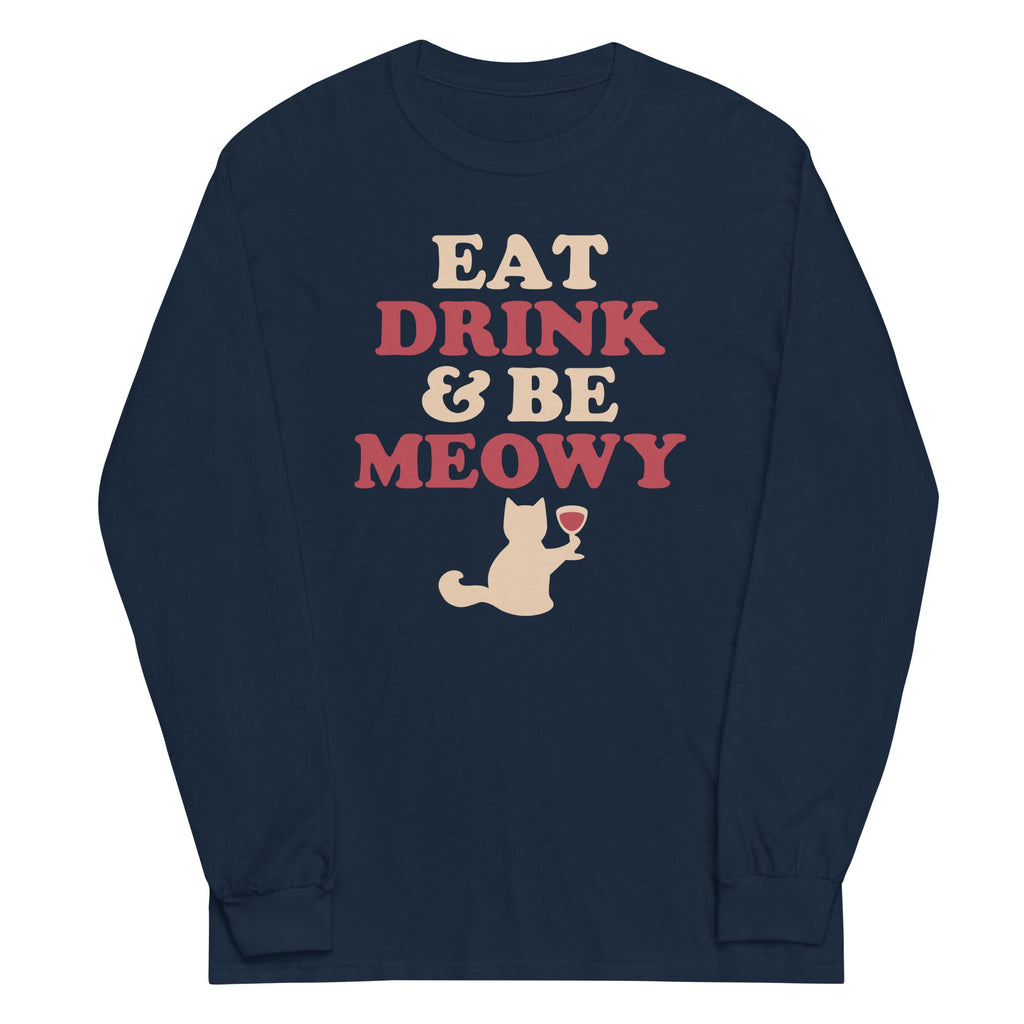 Eat Drink Be Meowy - Adult & Kids T-Shirts, Sweatshirts & Hoodies apparel design preview 1