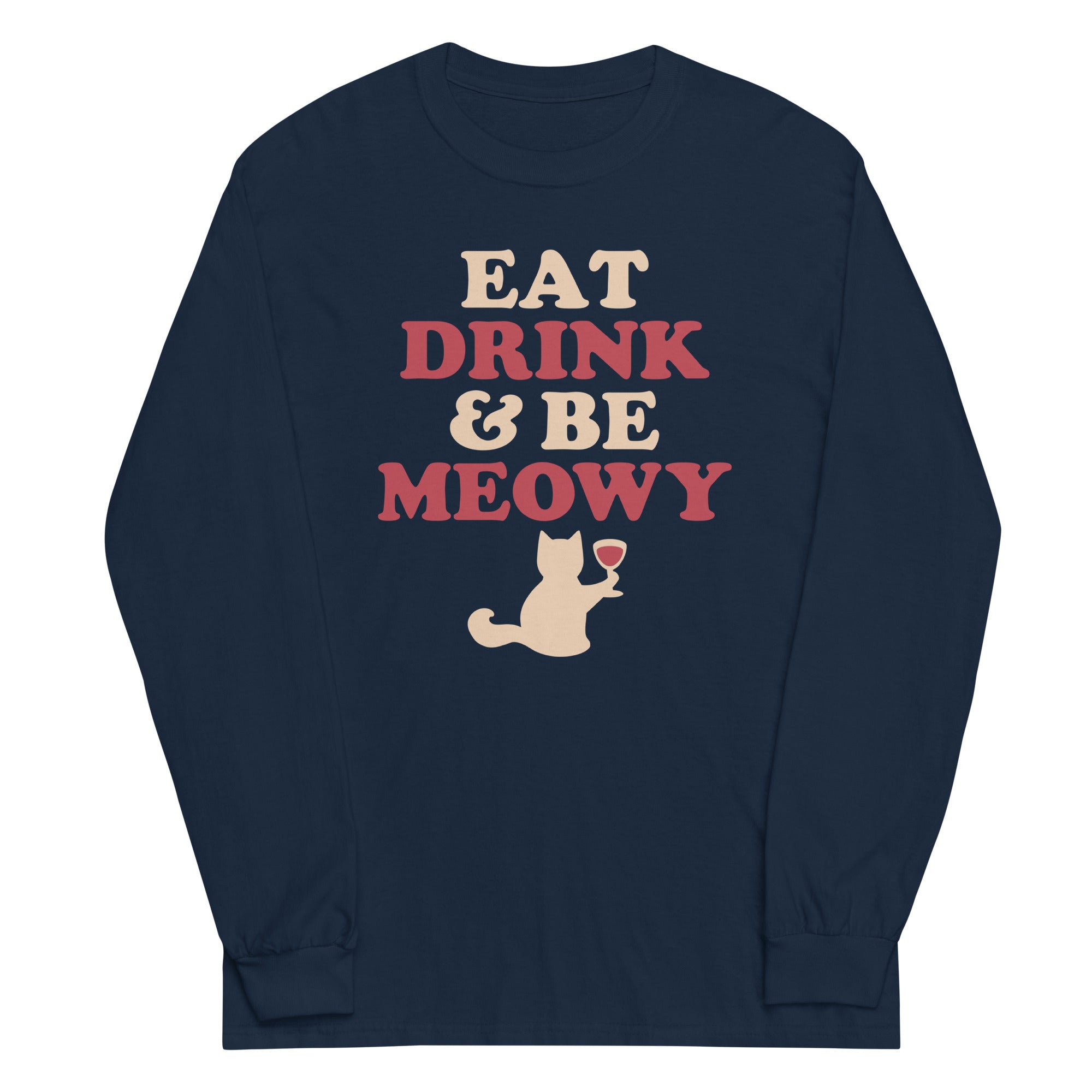 Eat Drink Be Meowy - Adult & Kids T-Shirts, Sweatshirts & Hoodies apparel design preview 1