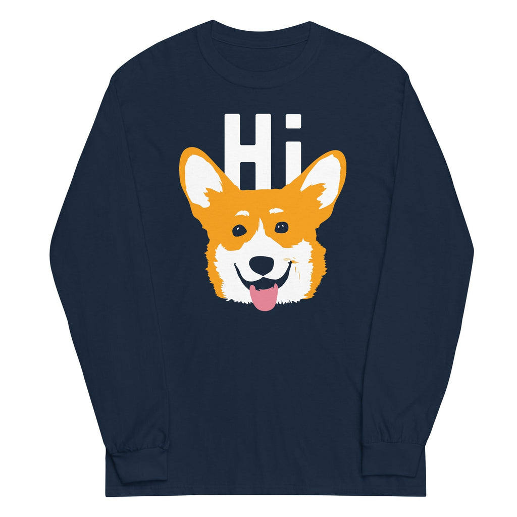 Hi Corgi - Adult & Kids T-Shirts, Sweatshirts & Hoodies apparel design preview 1
