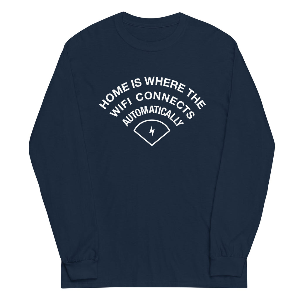 Home Is Where The WiFI Connects Automatically - Adult & Kids T-Shirts, Sweatshirts & Hoodies apparel design preview 1