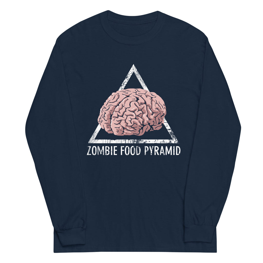 Zombie Food Pyramid - Adult & Kids T-Shirts, Sweatshirts & Hoodies apparel design preview 1