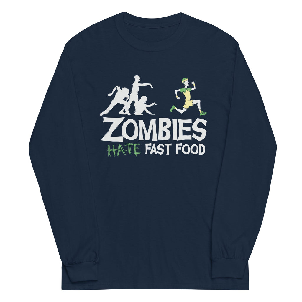 Zombies Hate Fast Food - Adult & Kids T-Shirts, Sweatshirts & Hoodies apparel design preview 1