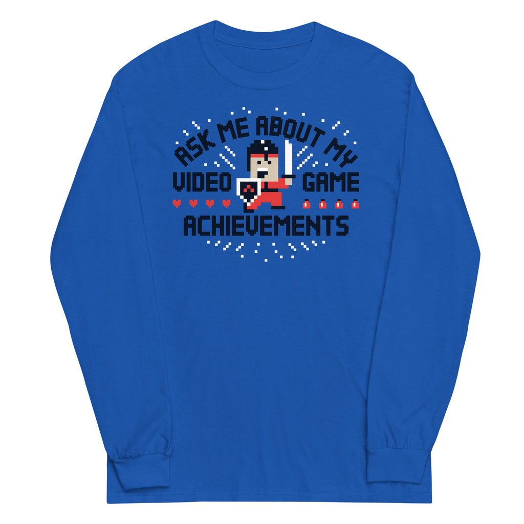 Ask Me About My Video Game Achievements - Adult & Kids T-Shirts, Sweatshirts & Hoodies apparel design preview 1