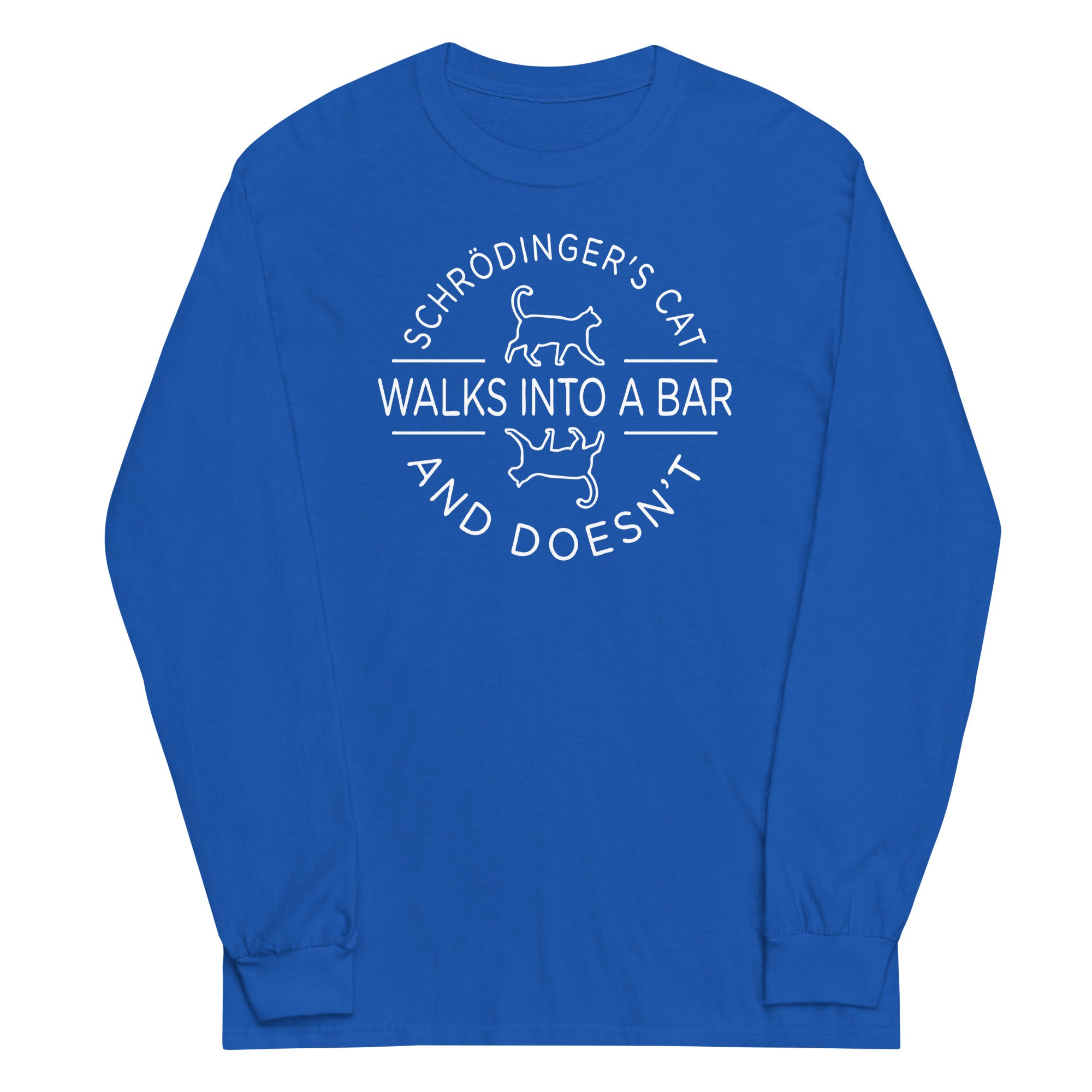Schrodinger's Cat Walks Into A Bar - Adult & Kids T-Shirts, Sweatshirts & Hoodies apparel design preview 1