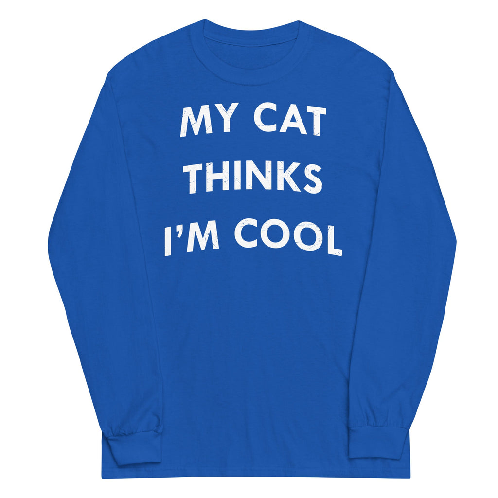 My Cat Thinks I'm Cool - Adult & Kids T-Shirts, Sweatshirts & Hoodies apparel design preview 1