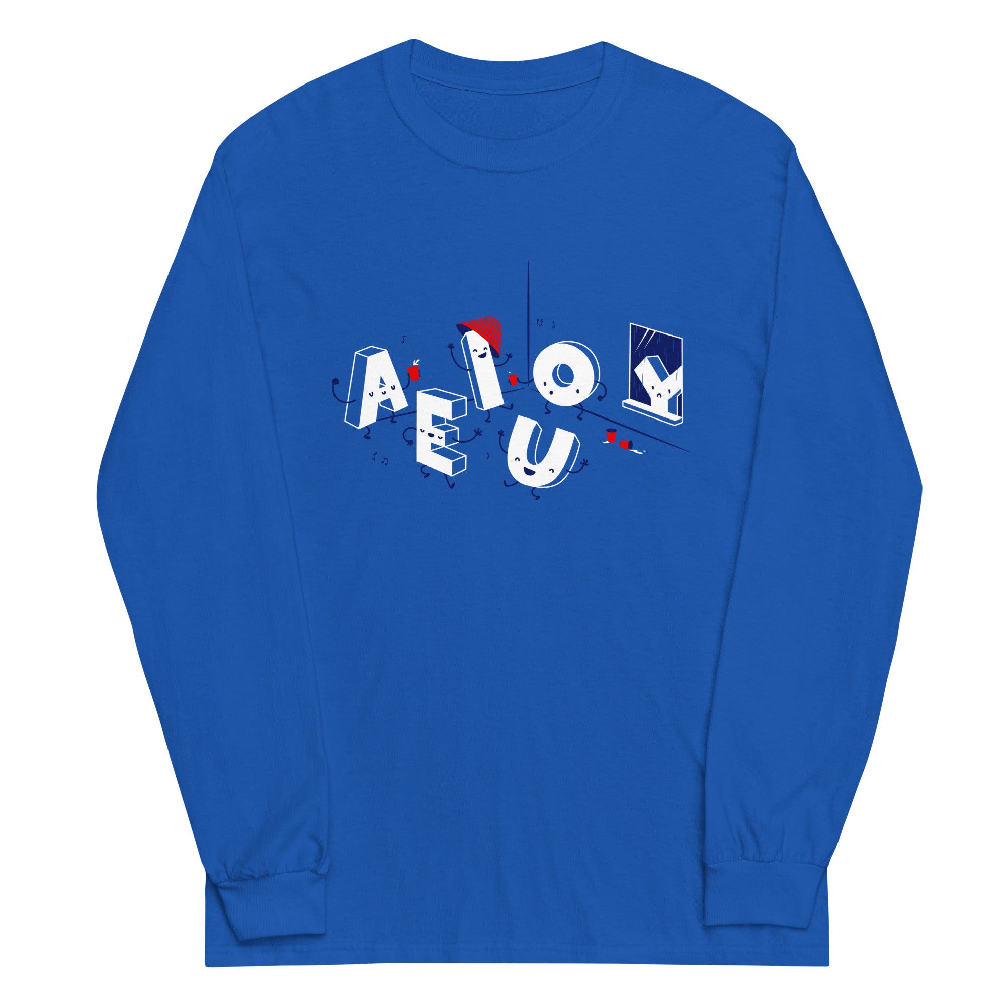 Vowel Party Time - Adult & Kids T-Shirts, Sweatshirts & Hoodies apparel design preview 1