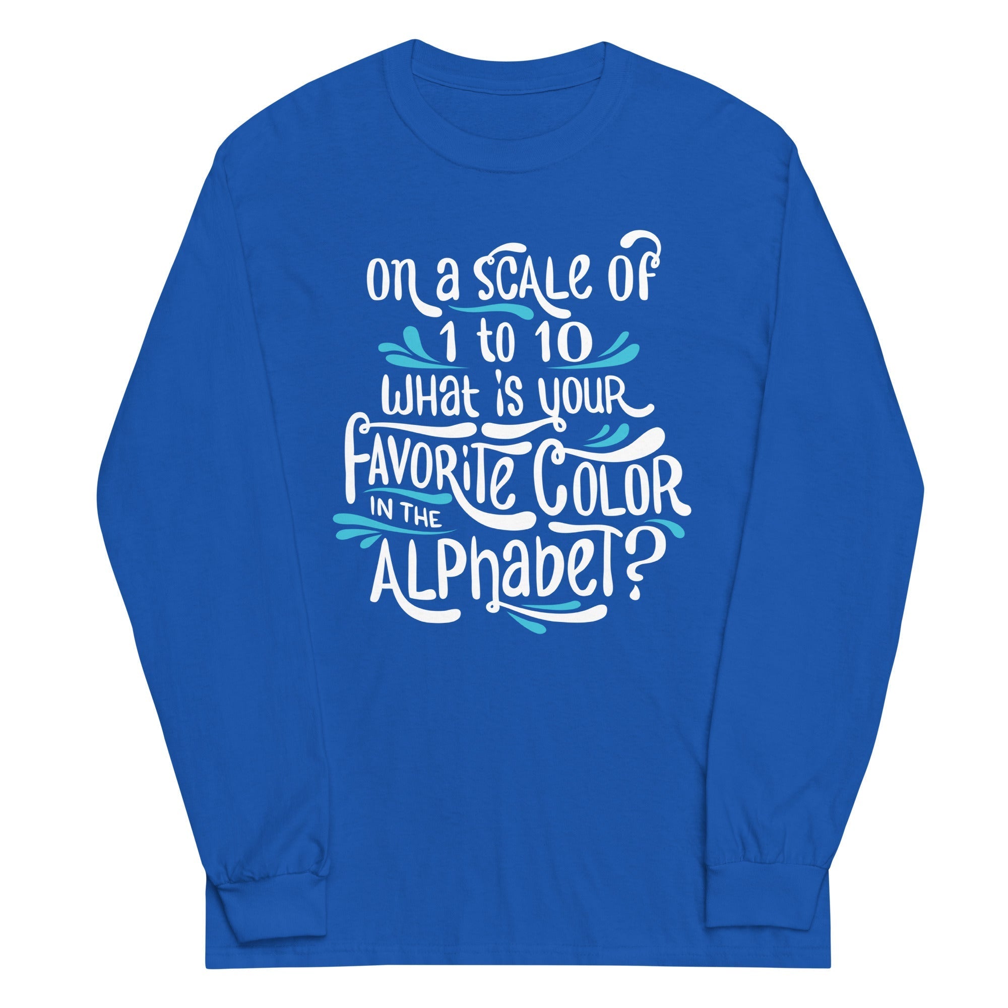 Favorite Color In The Alphabet - Adult & Kids T-Shirts, Sweatshirts & Hoodies apparel design preview 1