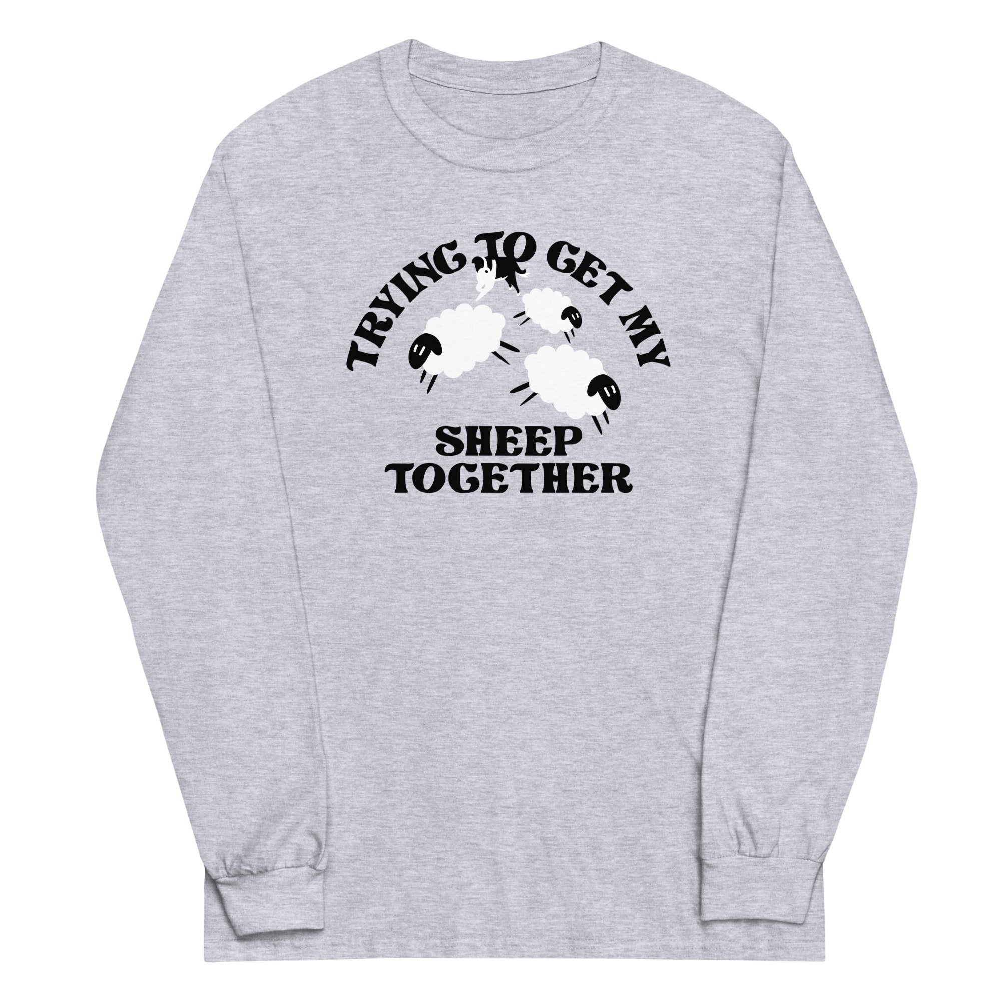 Trying To Get My Sheep Together - Adult & Kids T-Shirts, Sweatshirts & Hoodies apparel design preview 1