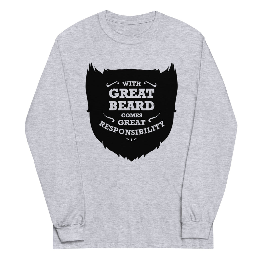With Great Beard Comes Responsibility - Adult & Kids T-Shirts, Sweatshirts & Hoodies apparel design preview 1