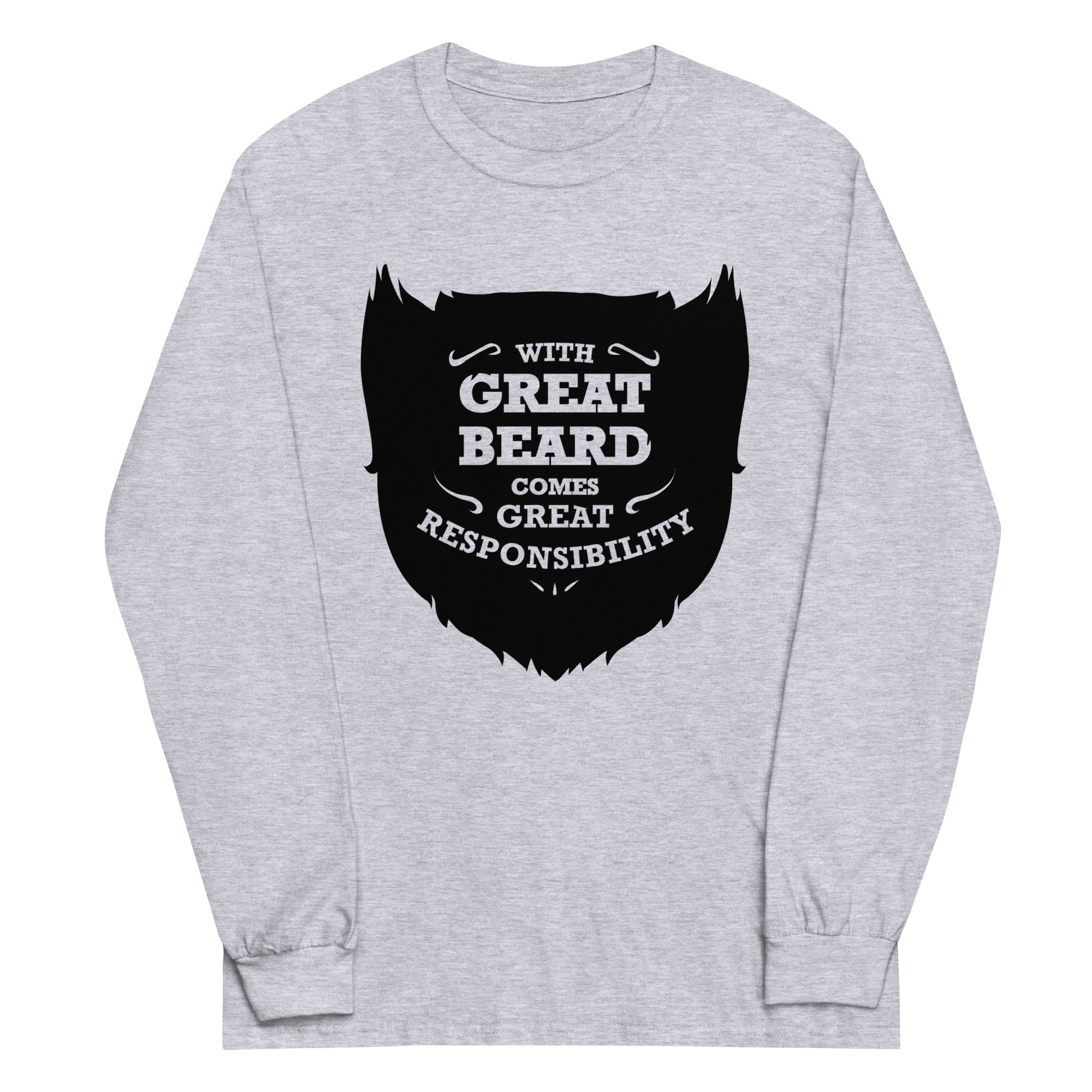 With Great Beard Comes Responsibility - Adult & Kids T-Shirts, Sweatshirts & Hoodies apparel design preview 1