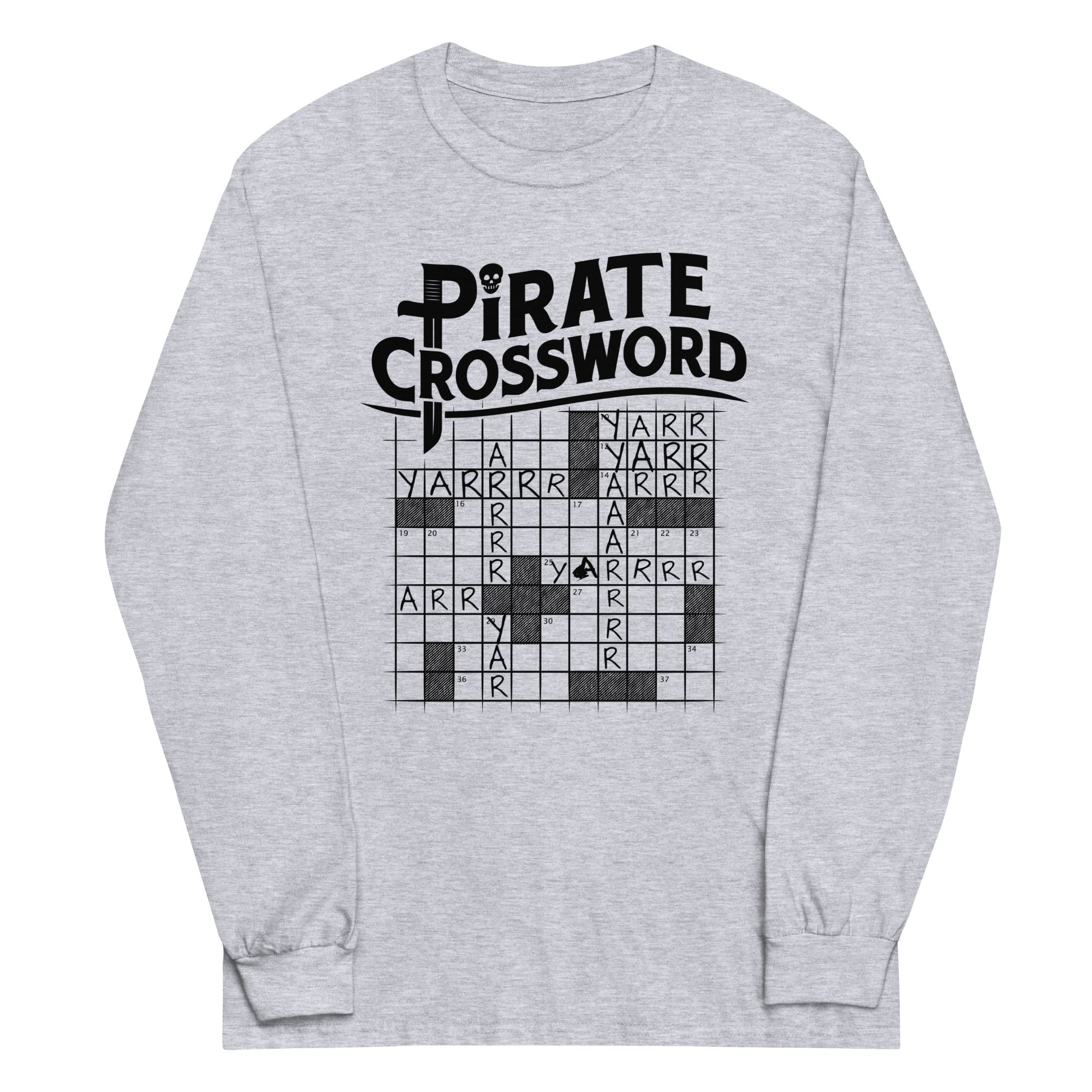 Pirate Crossword - Adult & Kids T-Shirts, Sweatshirts & Hoodies apparel design preview 1