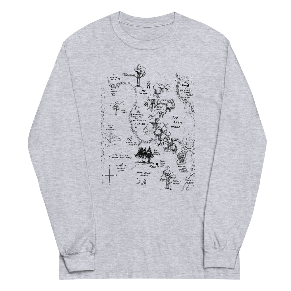 100 Acre Map - Adult & Kids T-Shirts, Sweatshirts & Hoodies apparel design preview 1