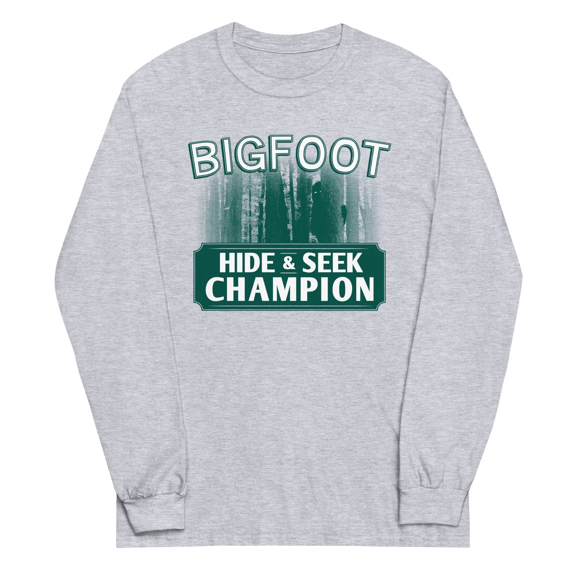 Bigfoot Hide And Seek Champion - Adult & Kids T-Shirts, Sweatshirts & Hoodies apparel design preview 1
