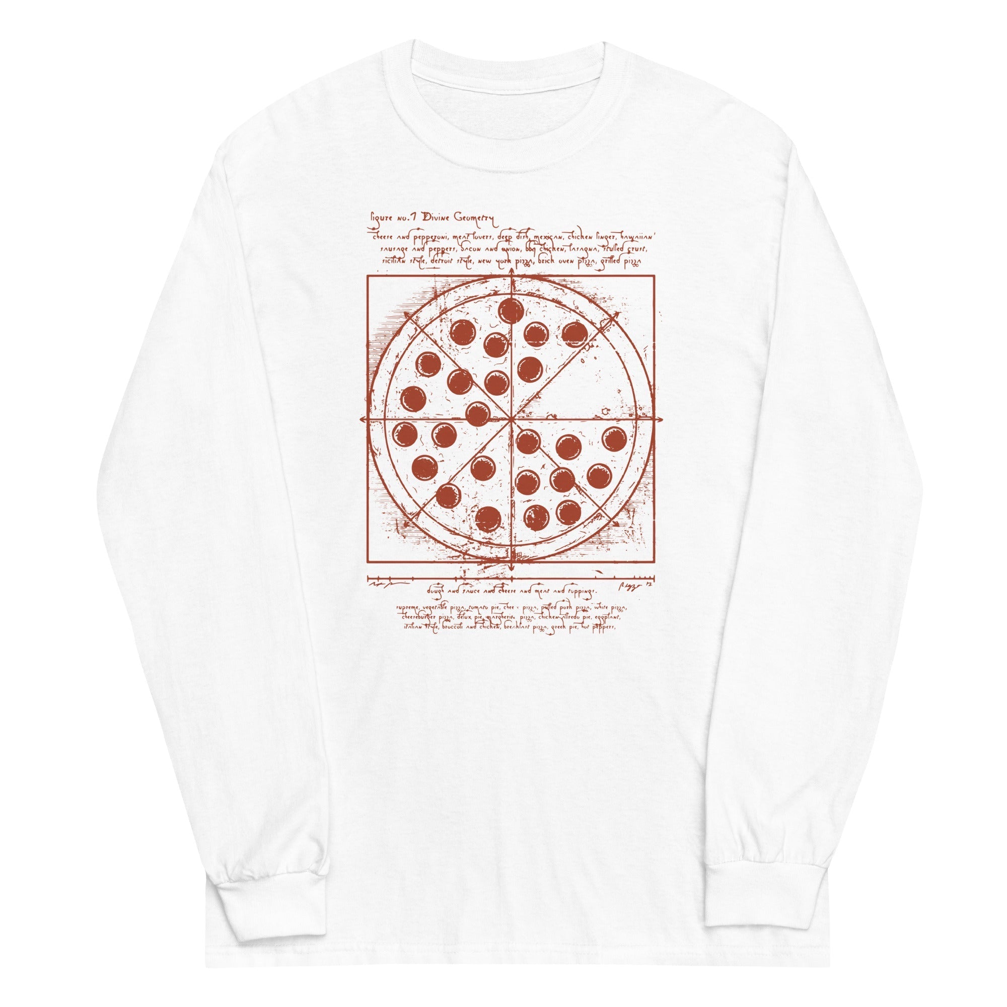 Vitruvian Pizza - Adult & Kids T-Shirts, Sweatshirts & Hoodies apparel design preview 1