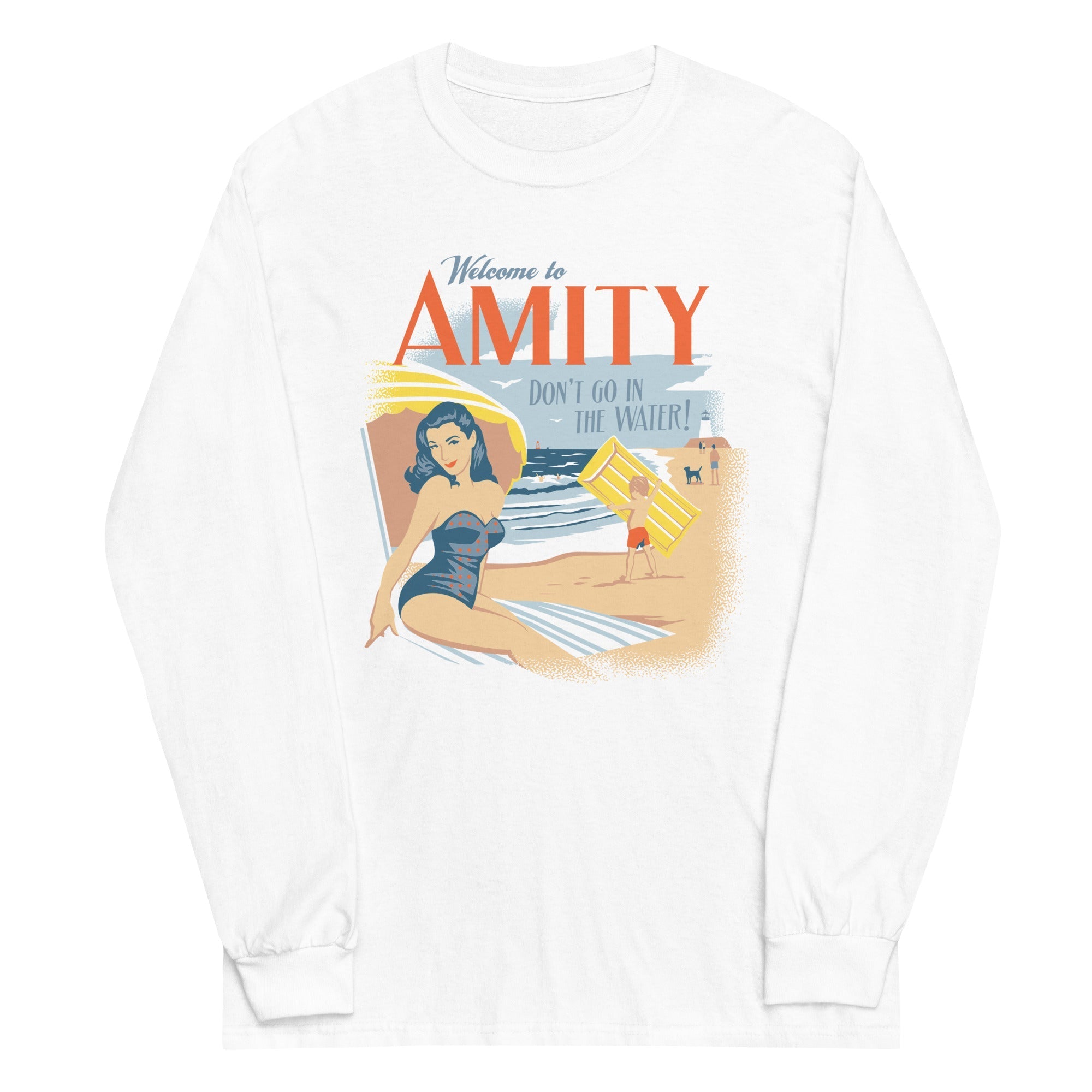 Welcome To Amity - Adult & Kids T-Shirts, Sweatshirts & Hoodies apparel design preview 1