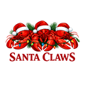 Santa Claws Christmas Lobsters - Adult & Kids T-Shirts, Sweatshirts & Hoodies apparel design preview 1