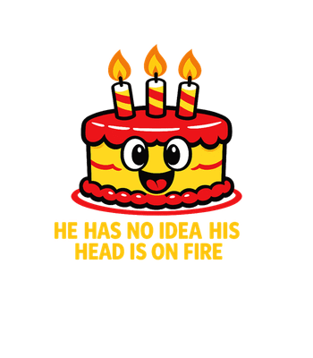 Birthday Head On Fire - Adult & Kids T-Shirts, Sweatshirts & Hoodies apparel design preview 1