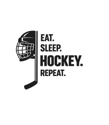 Eat. Sleep. Hockey. - Adult & Kids T-Shirts, Sweatshirts & Hoodies apparel design preview 1