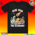 Oh No The Economy Dinosaur - Adult & Kids T-Shirts, Sweatshirts & Hoodies apparel design preview 1