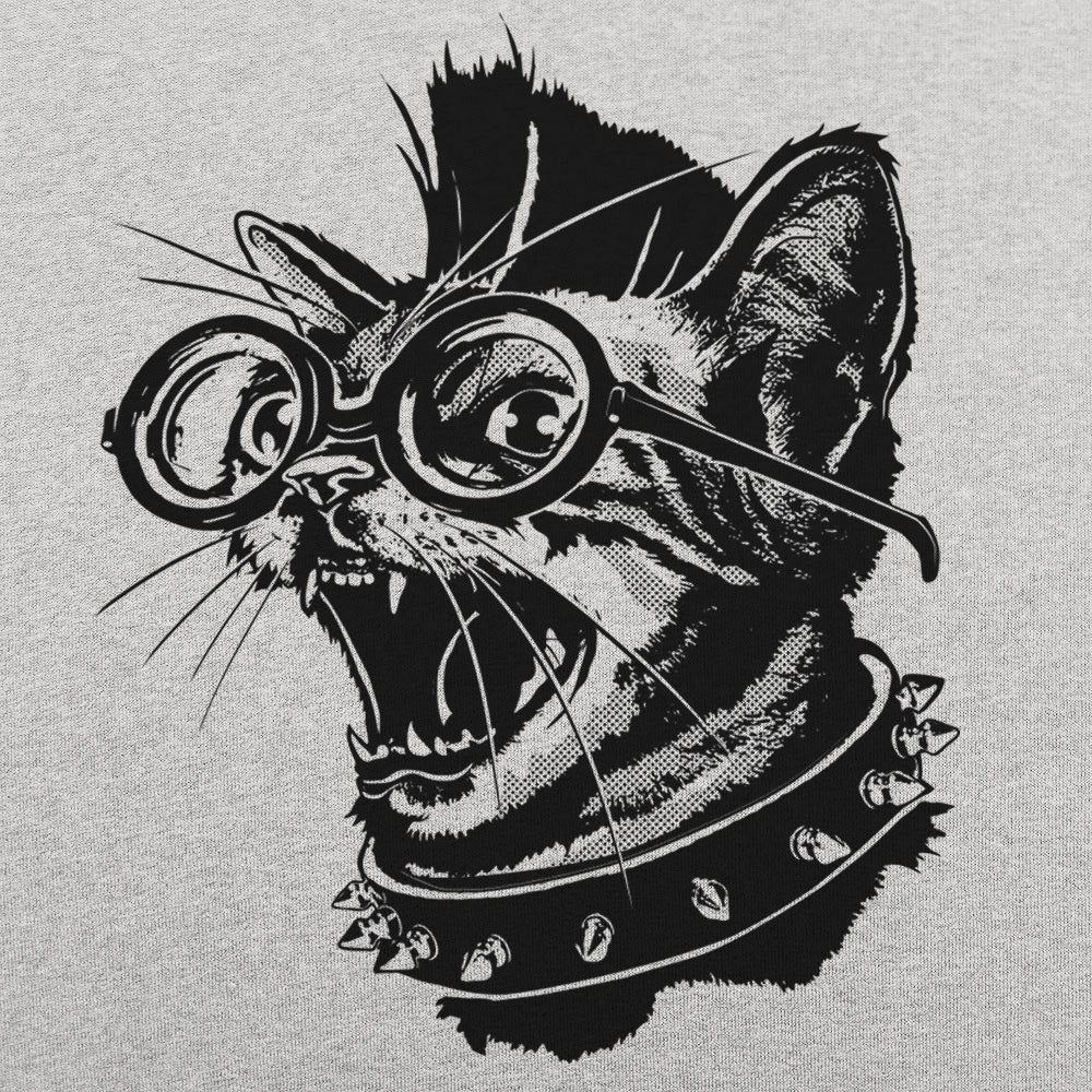 Punk Cat - Adult & Kids T-Shirts, Sweatshirts & Hoodies apparel design preview 1