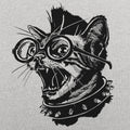 Punk Cat - Adult & Kids T-Shirts, Sweatshirts & Hoodies apparel design preview 1