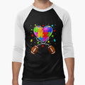 Amazing Football Heart Autism T-Shirt - Fun Novelty Design Men Women - T-Shirt, Sweatshirt, Hoodie