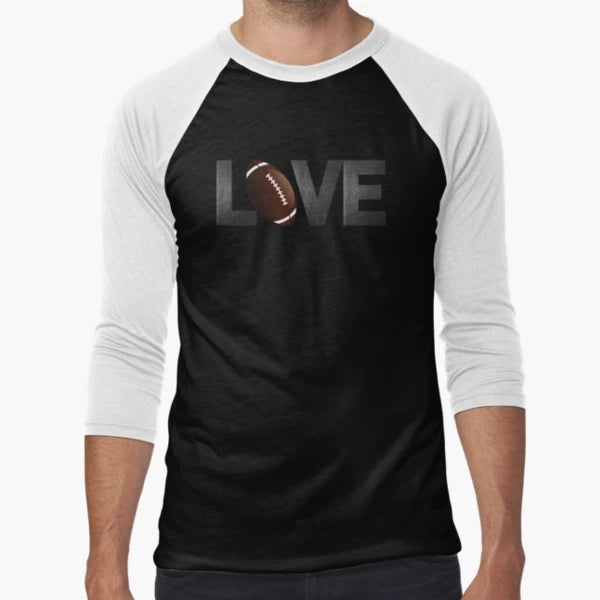 Football Love T-Shirt - Trendy Graphic for Adults - T-Shirt, Sweatshirt, Hoodie