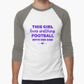 This Loves Watching Football Her Dad T-Shirt - Fun Novelty Design Unisex - T-Shirt, Sweatshirt, Hoodie