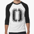 Bold Distressed Sports Number 0 T-Shirt - Aesthetic Graphic for Adults - T-Shirt, Sweatshirt, Hoodie