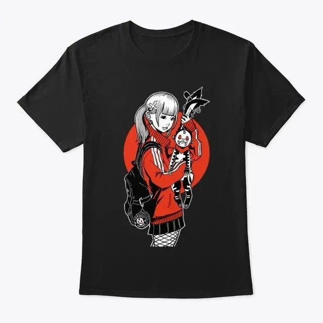 Kawaii Japan Emo Girl: Where Goth Meets Cute Harajuku - Adult & Kids T-Shirts, Sweatshirts & Hoodies apparel design preview 1