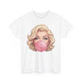 Blonde Icon Blowing Bubble Retro Pop Art Face 4 - Adult & Kids T-Shirts, Sweatshirts & Hoodies apparel design preview 1