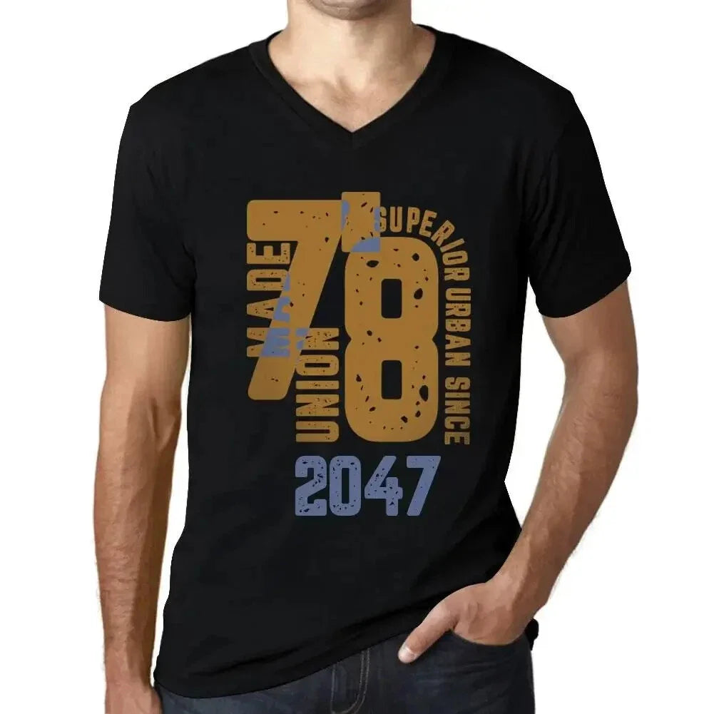 Men's Graphic V Neck Superior Urban Style Since 2047 - Adult & Kids T-Shirts, Sweatshirts & Hoodies apparel design preview 1