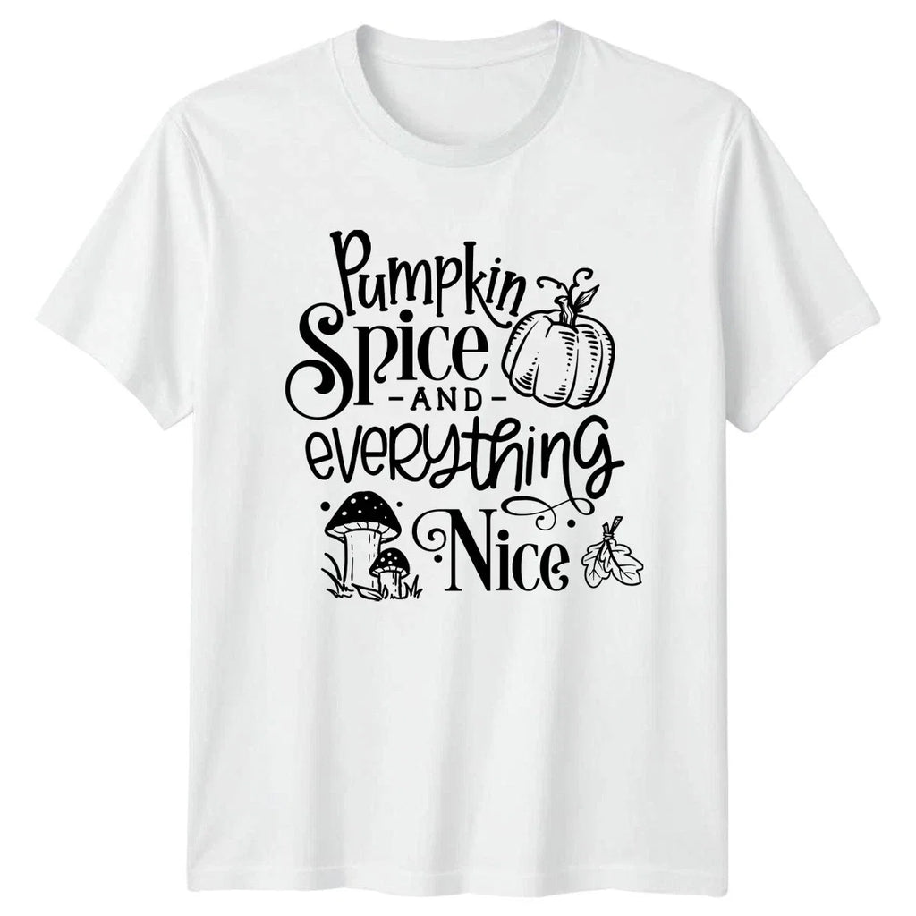 Pumpkin Spice And Everything Nice Womens Autumn Gift - Adult & Kids T-Shirts, Sweatshirts & Hoodies apparel design preview 1