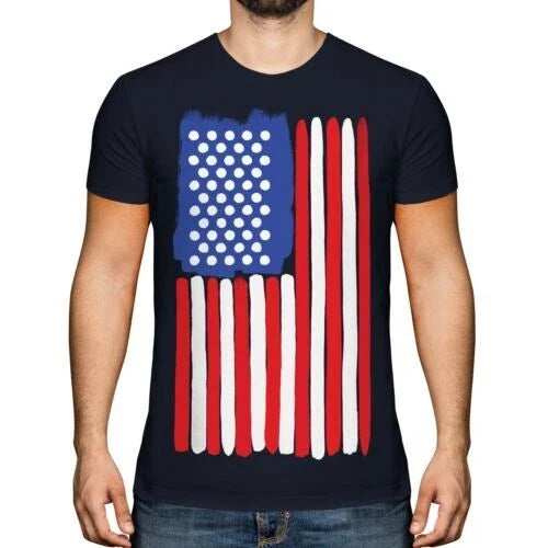 STARS AND STRIPES PAINTED FLAG POP ART MENS FASHION - Adult & Kids T-Shirts, Sweatshirts & Hoodies apparel design preview 1