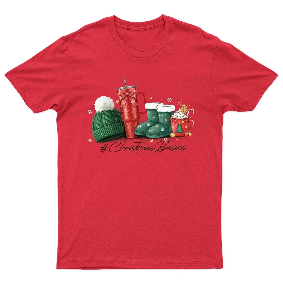 Christmas Basics Holiday Winter Unisex Gift Retro - Adult & Kids T-Shirts, Sweatshirts & Hoodies apparel design preview 1
