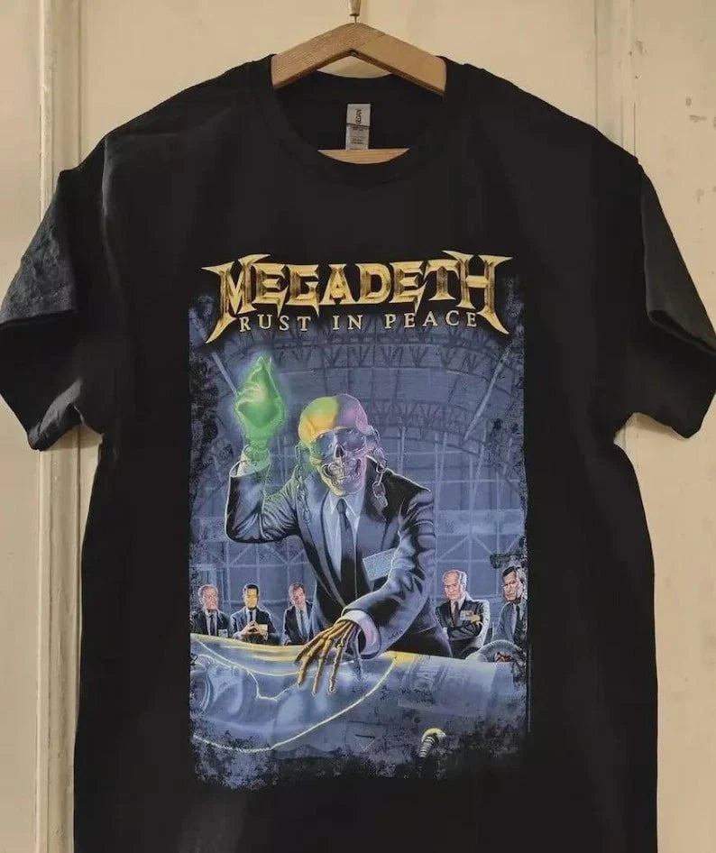 Megadeth Rust In Peace 30th Anniversary New Gildan - Adult & Kids T-Shirts, Sweatshirts & Hoodies apparel design preview 1