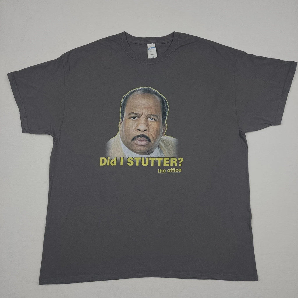 The Office Stanley Did I Stutter Mens XL Gray TV Show - Adult & Kids T-Shirts, Sweatshirts & Hoodies apparel design preview 1