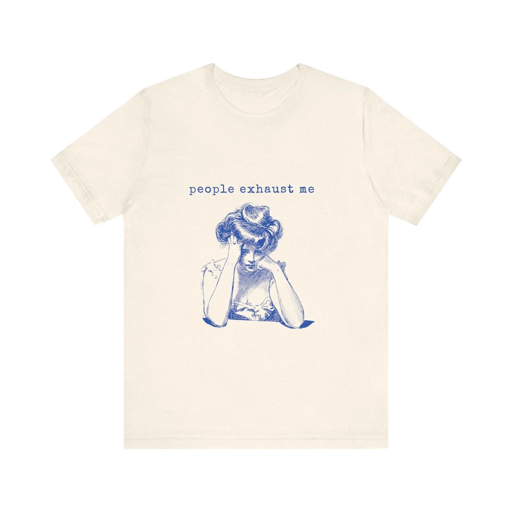 Funny 'People Exhaust Me' Women's Vintage - Adult & Kids T-Shirts, Sweatshirts & Hoodies apparel design preview 1