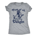 Womens Funny First Of All Im A Delight Sarcastic - Adult & Kids T-Shirts, Sweatshirts & Hoodies apparel design preview 1